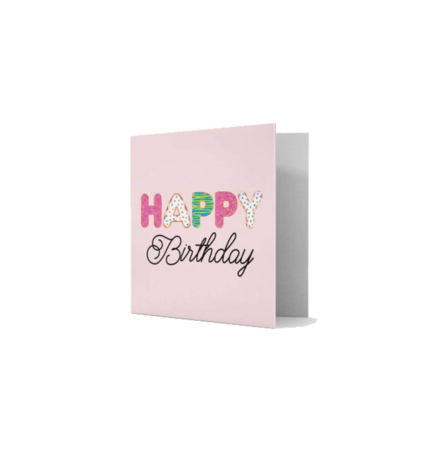 Donut Greeting Card 7 x 7 cm