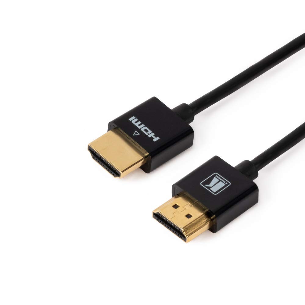 Kramer Flexible High Speed HDMI Cable with ETHERNET Ultra Flat Black (C-HM/HM/PI