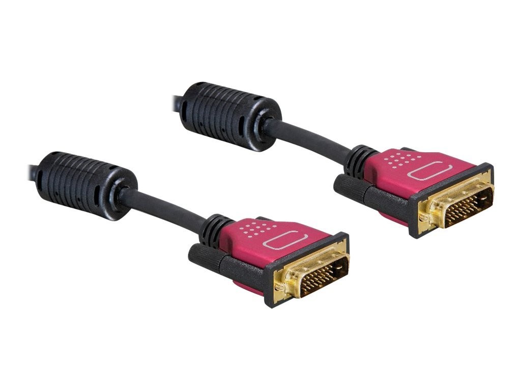 Delock DVI 24+1 Cable 1.8m 1,8 m DVI-D DVI-D Nero Maschio/Maschio Cavo 84345