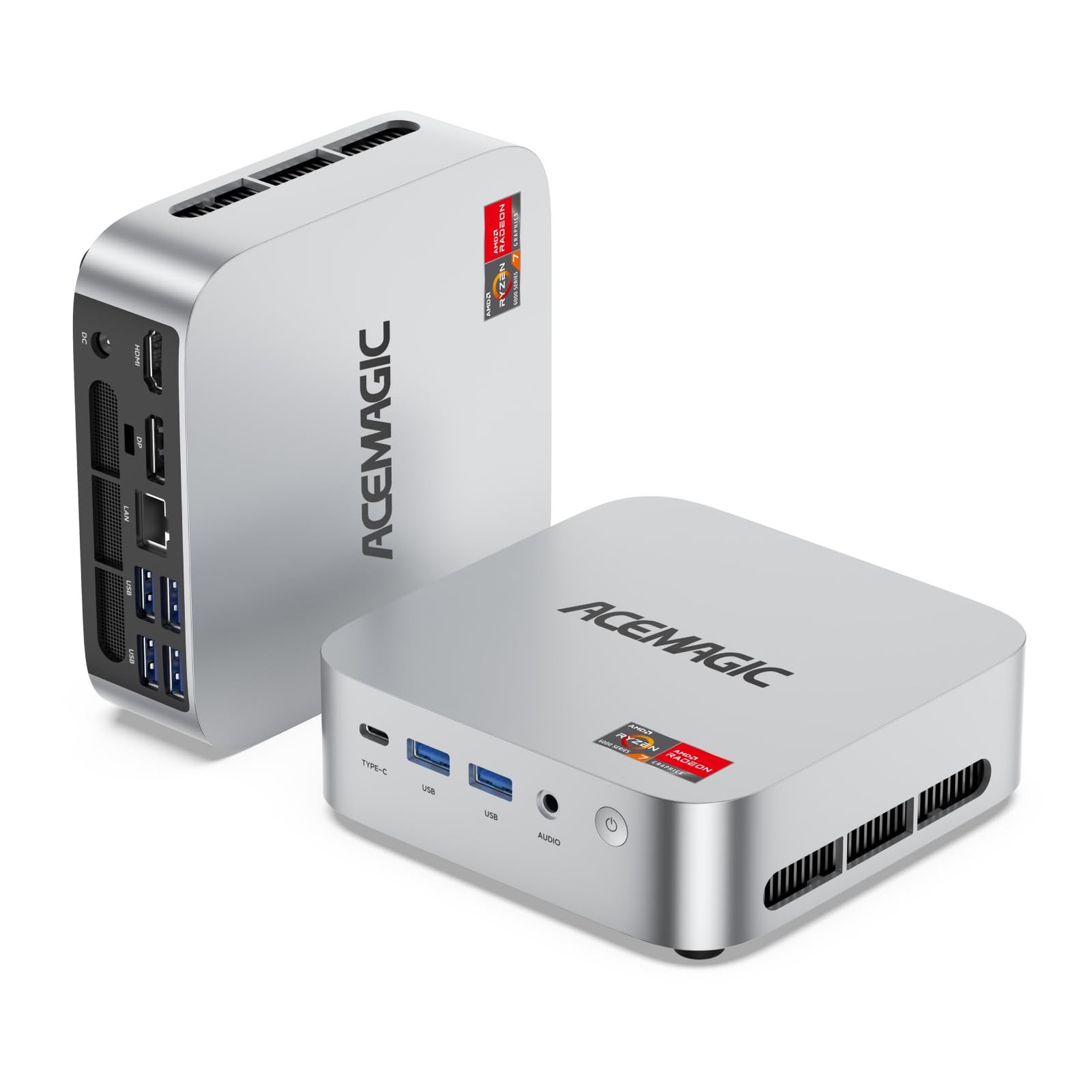 ACEMAGIC S1 Mini PC con schermo LCD/doppia LAN, 12TH Gen (m2U)