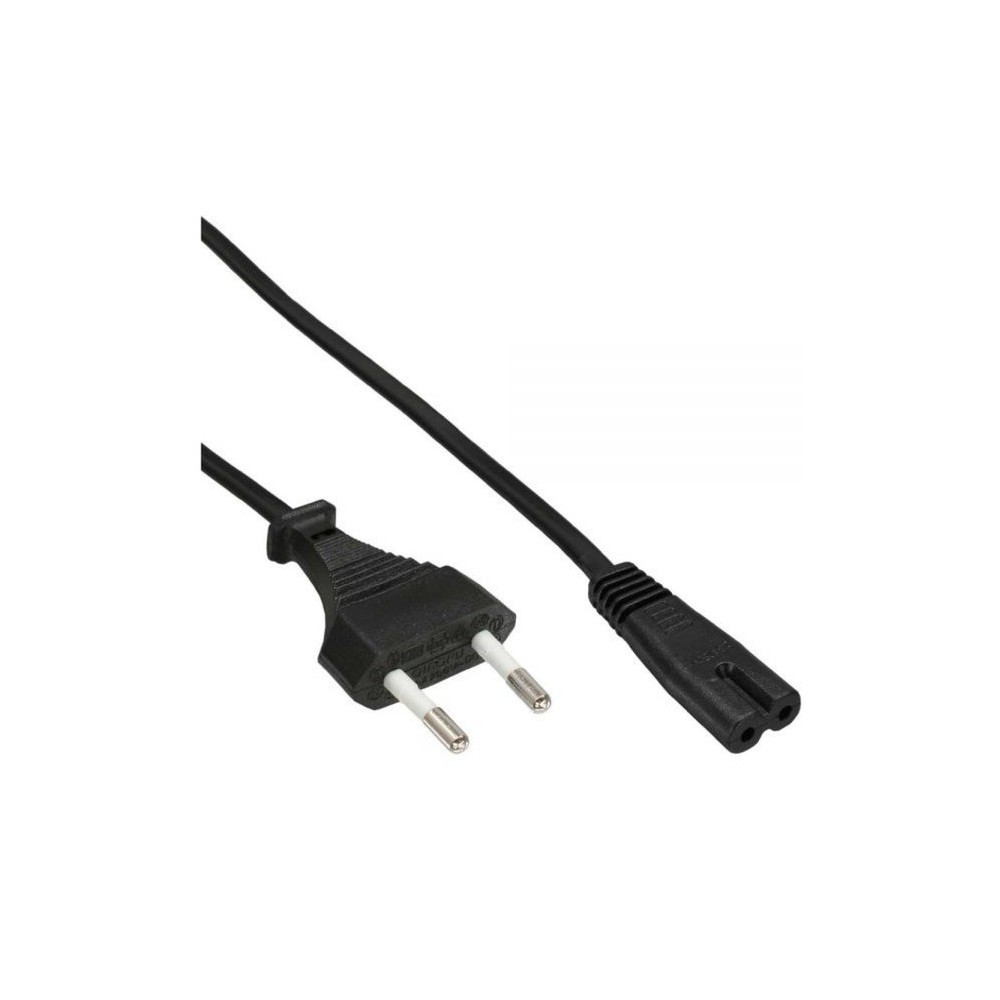 InLine Cavo alimentazione Classe II, Spina Europlug CEE 7/16 a Presa IEC-320-C7,