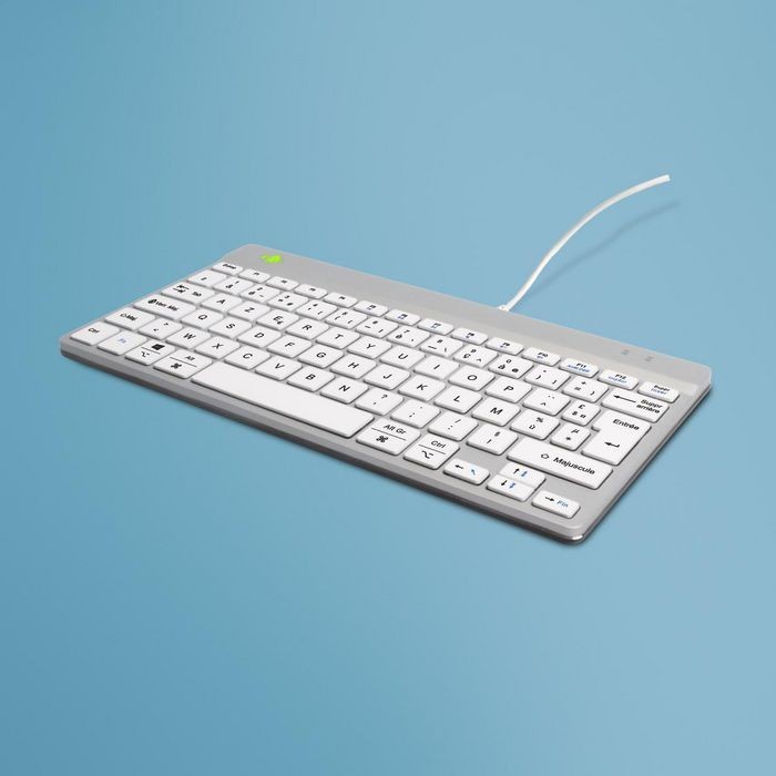 RGOCOFRWDWH Compact Break ergonomic keyboard AZERTY (FR), wired,