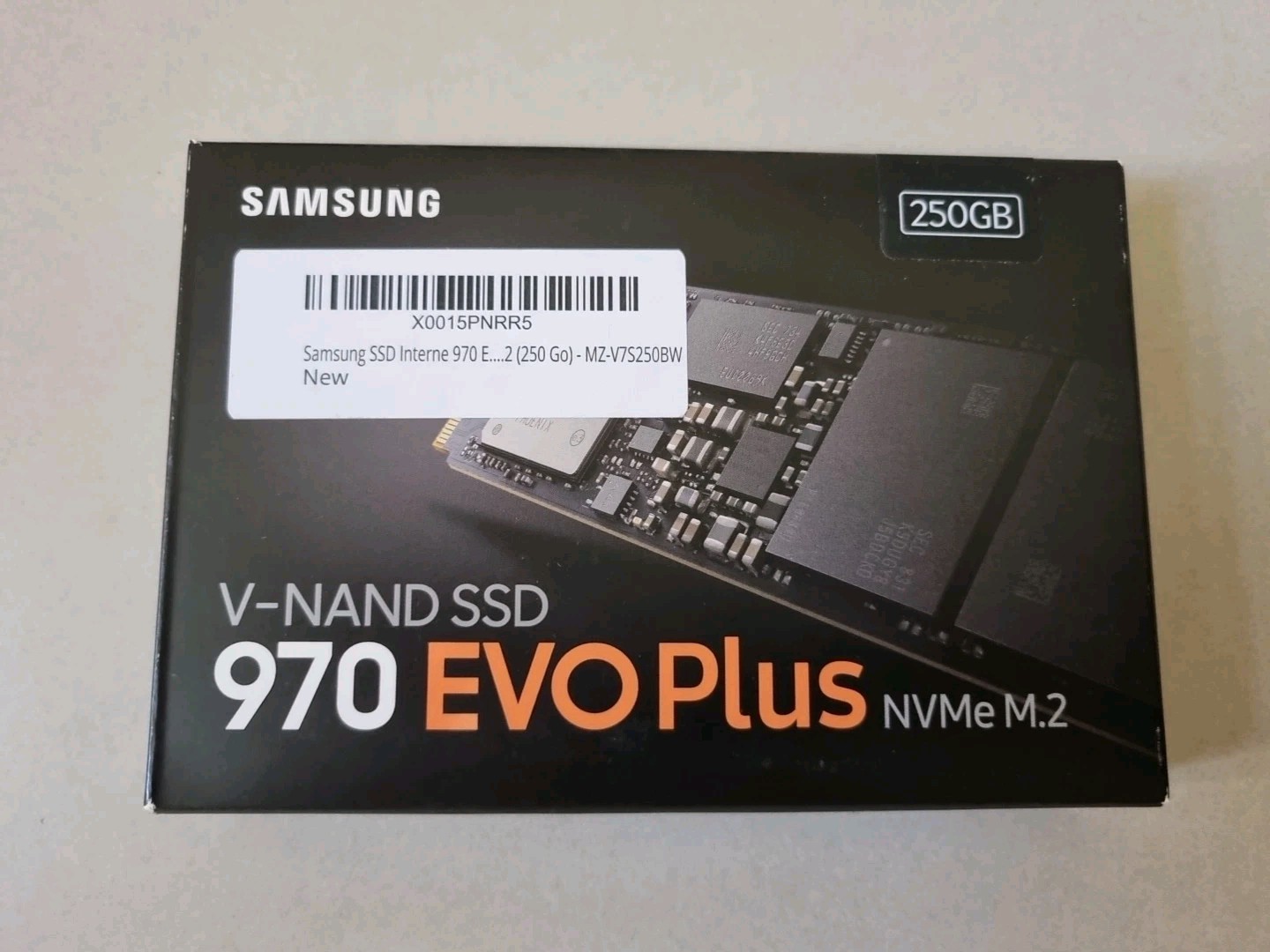 Samsung 970 EVO 250GB, M.2 PCIe NVMe Interno SSD (MZV7E250BW)