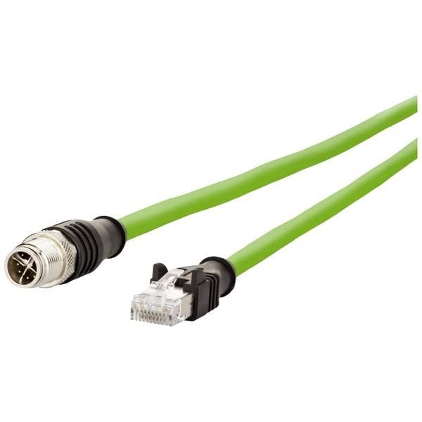 Metz Connect 142M2X15050   M12 Cavo di rete, cavo patch CAT 6A S/FTP 5.00 m Verd