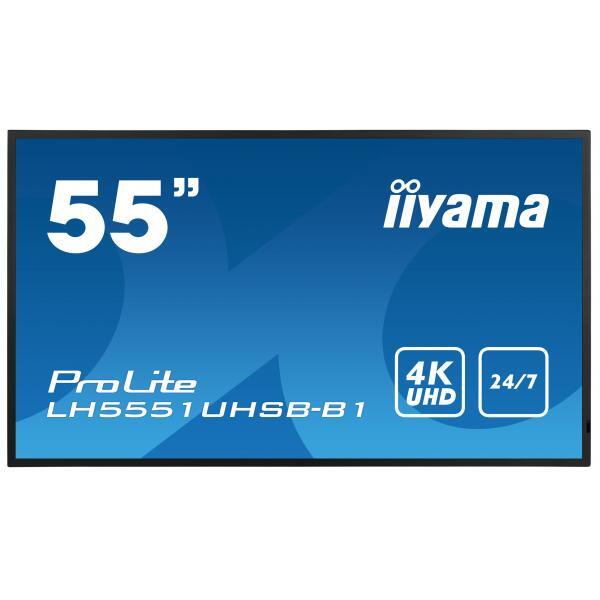 3653969 iiyama iiyama ProLite LFDs, 138,6 cm (54,6), 4K, USB, Ethernet, Kit, ner