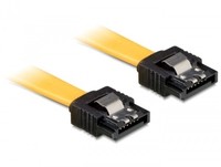 Delock 0.3m SATA M/M 0,3 m Maschio/Maschio Giallo Cavo SATA 6 Gb/s da 82805