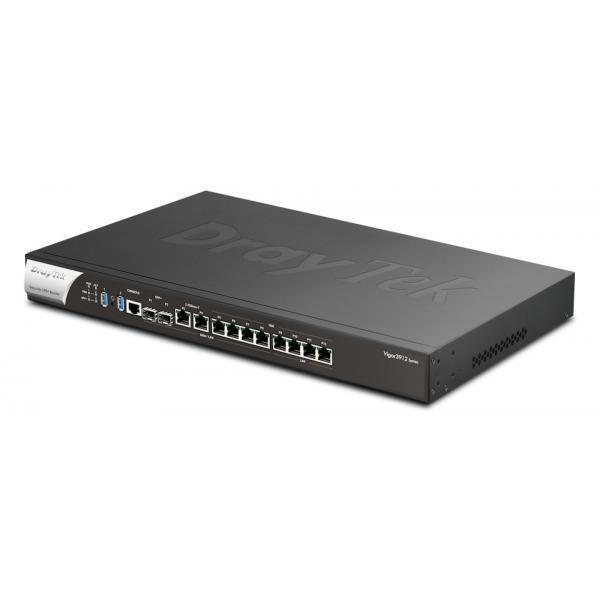 DrayTek V3912S-K router cablato 2.5 Gigabit Ethernet, Gigabit Ethernet Nero (Dra