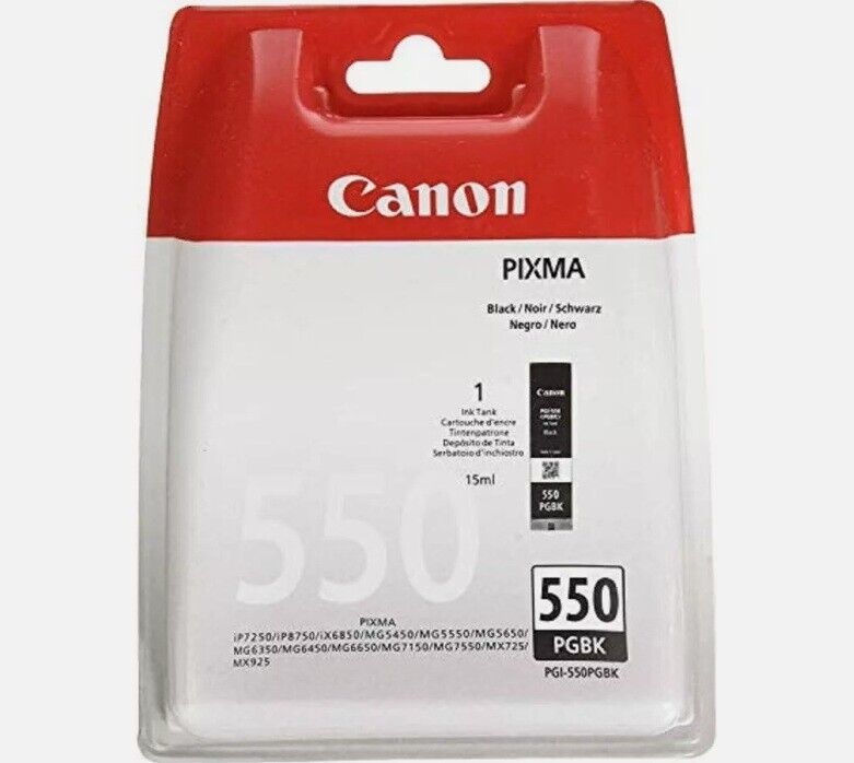 Cartuccia Canon 550 PGBK - adatte alle stampanti iP7250/iP8750/iX6850/MG5450/ETC