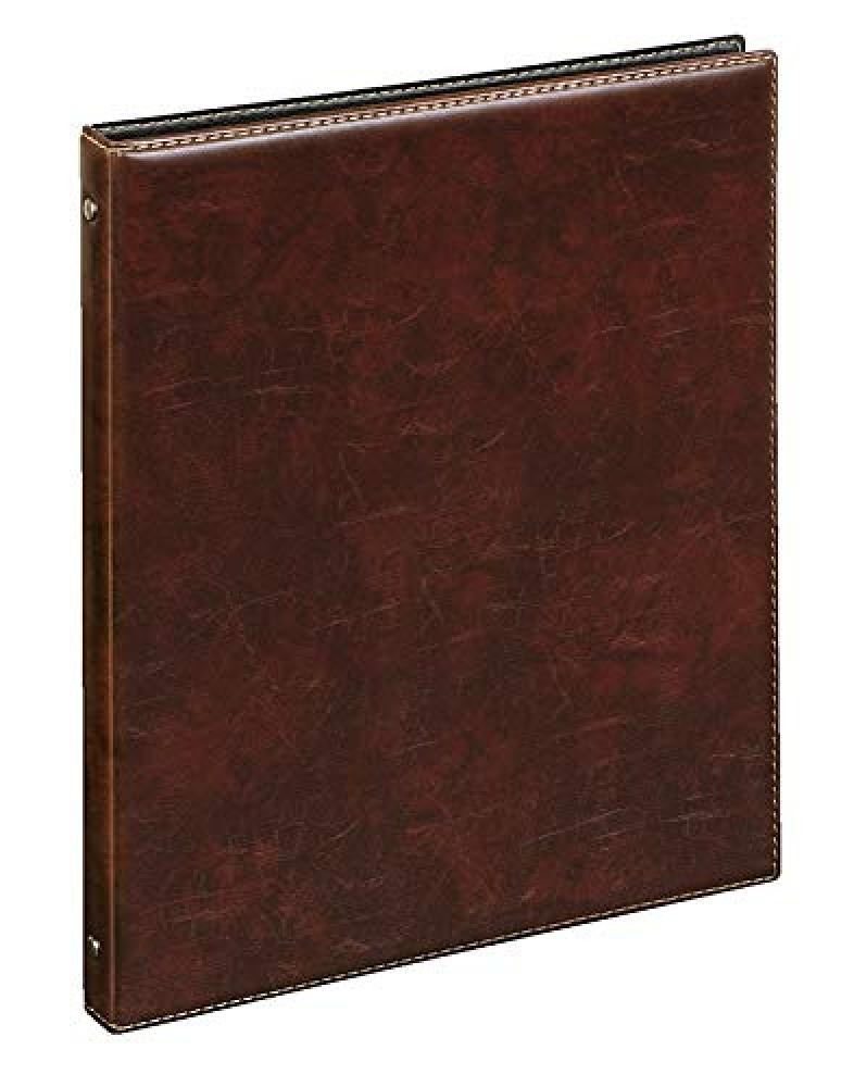 (TG. A4) Veloflex - Quaderno ad anelli A4 Exquisit, 4 anelli, in similpelle, col