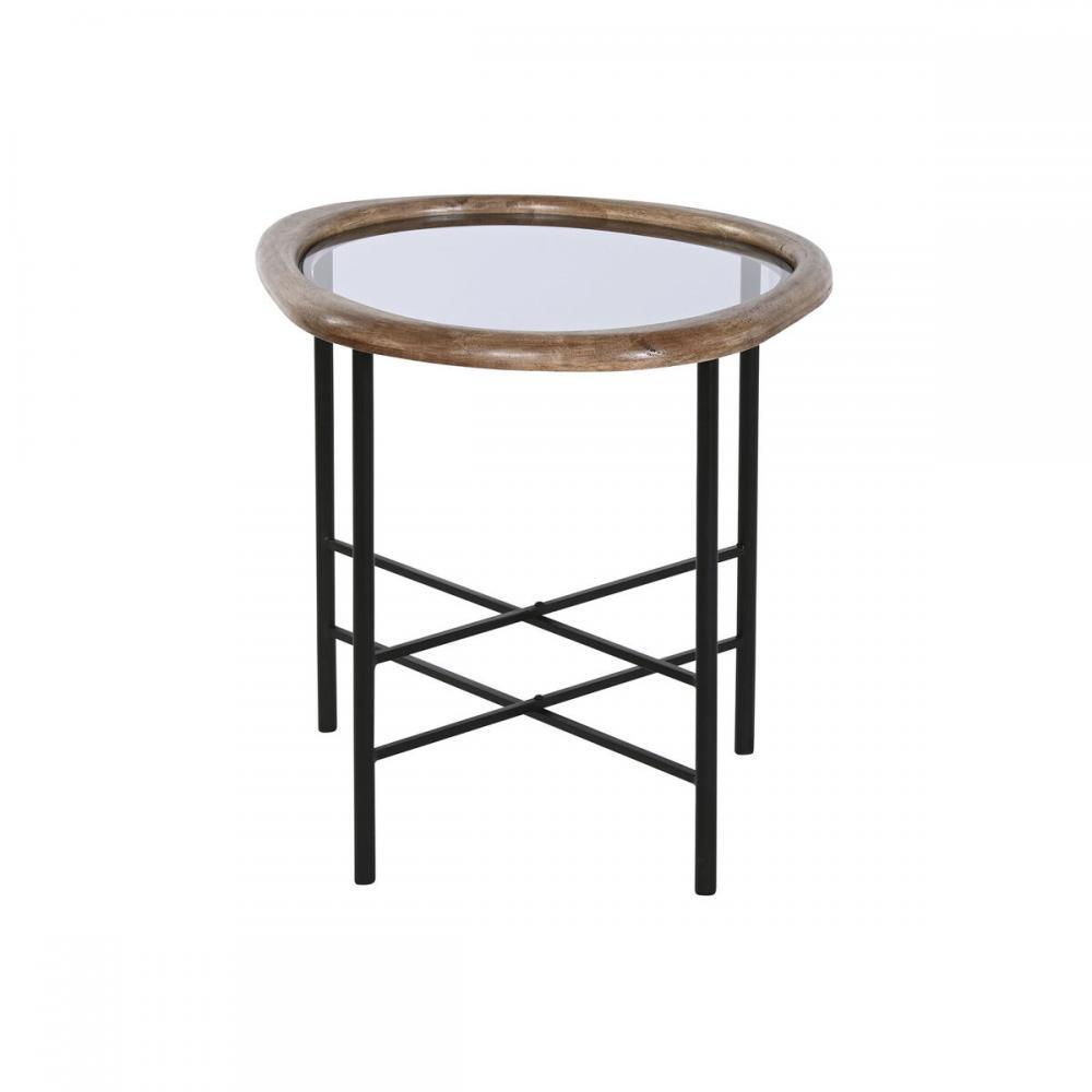 3714149 Home Esprit Tavolino da Caffè Home ESPRIT Marrone Nero Naturale Cristall