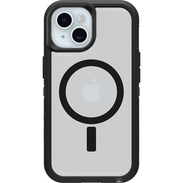 3706635 OtterBox DEFENDER XT CLEAR APPLE IPHONE 16E/15/14/13 DARK SIDE - CLEAR/B
