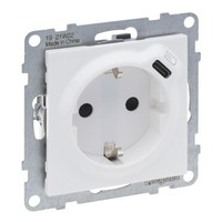 Vaddio 765126  SEANO Schuko-Steckdose +USB-C m.Steckklemmen Ultraweiß 5