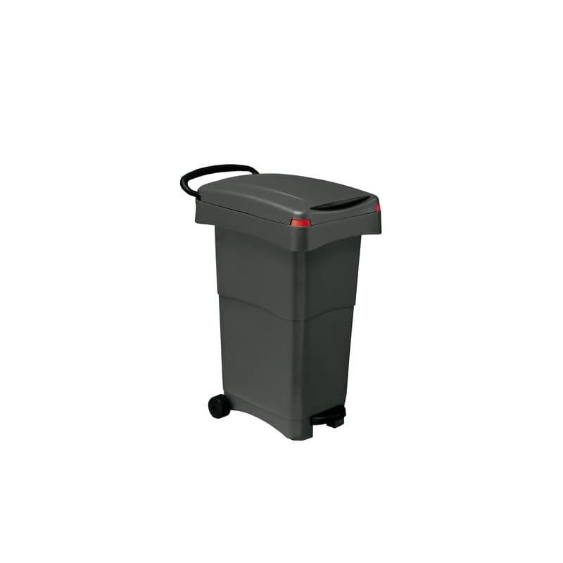 Contenitore portarifiuti Nello 80 lt PP Mobil Plastic grigio antracite 151-GRN