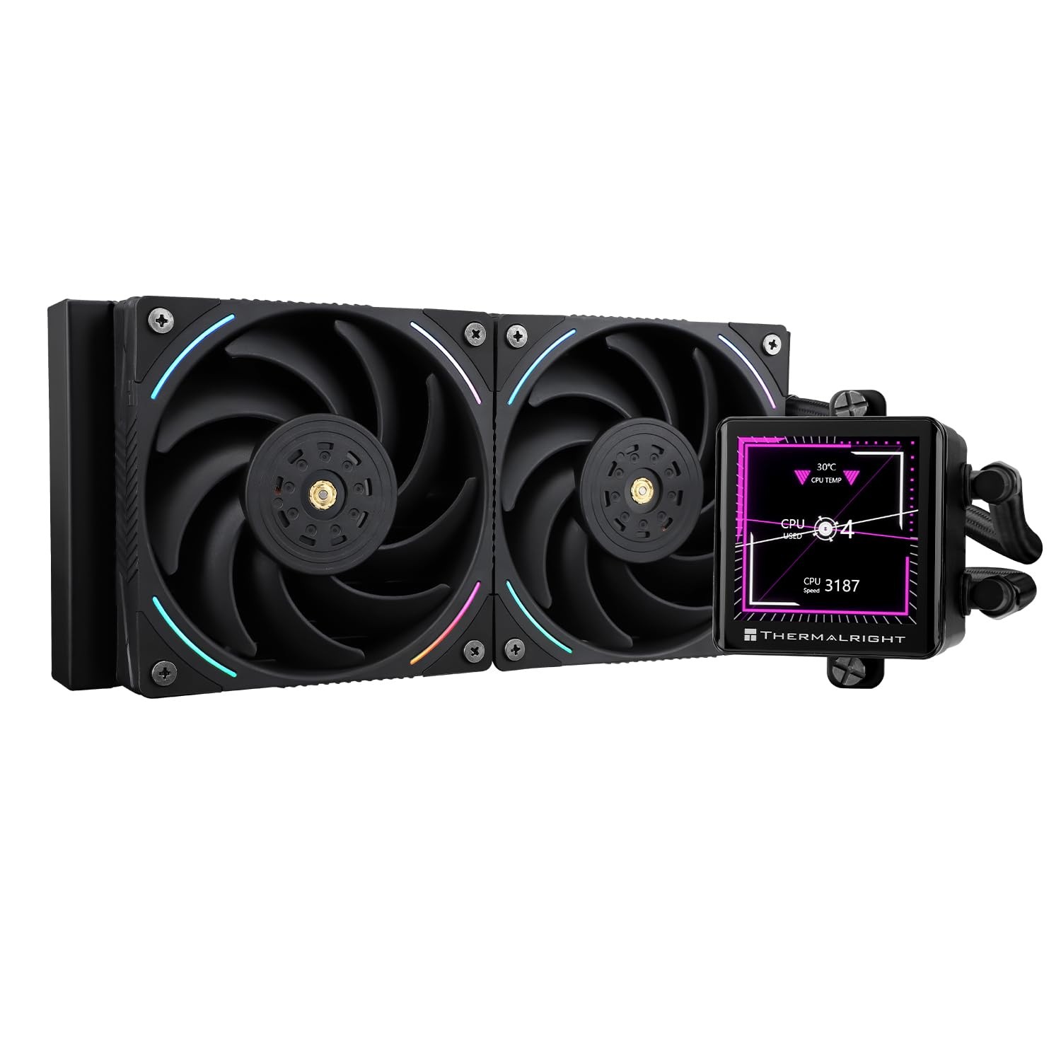 Thermalright Frozen Vision 240 Black AIO Water Cooler, Liquid CPU (x5U)