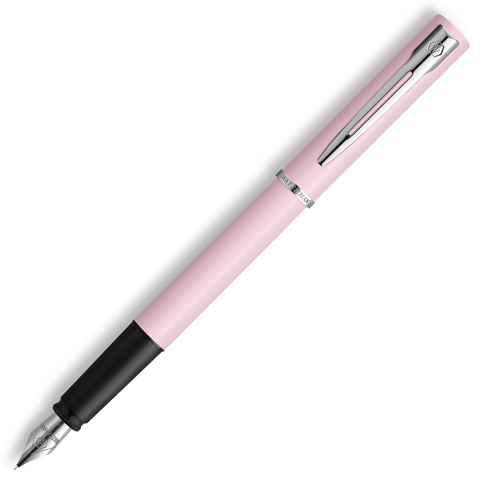 Waterman Allure Fountain Pen   Macaron Pink Pastel Lacquer   Fine Nib   Blue Ink