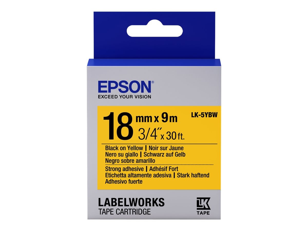 Epson Nastro fondo Pastello Giallo per testo Nero altamente C53S655010