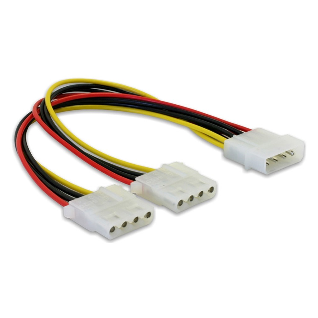 Delock Y-Cable Power > 2x 4pin Molex 0,11 m Molex (4-pin) Molex 82100