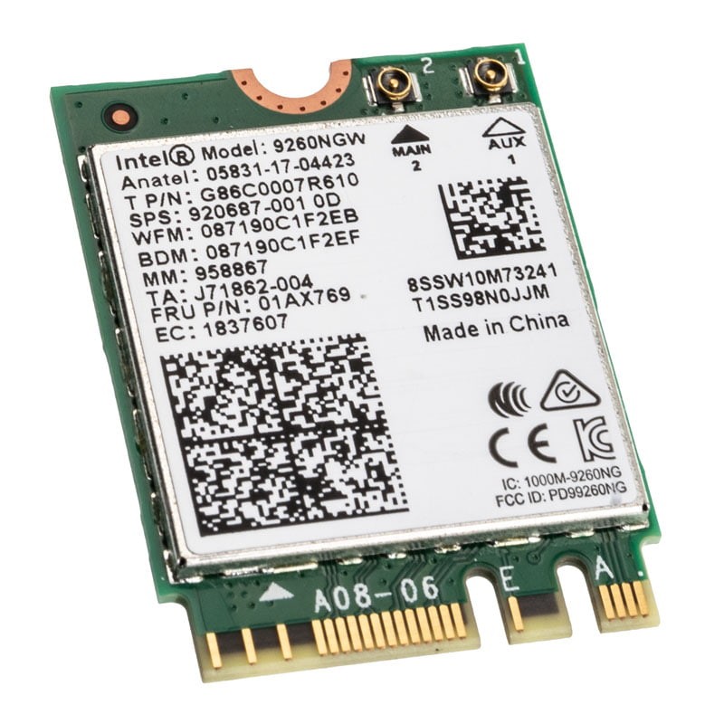 Intel Wireless-AC 9260 Interno Wireless M.2 WLAN Wi-Fi 5 9260.NGWG.NV