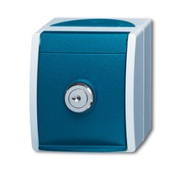 BUSCH JAEGER 2CKA002083A0823  Steckdose 20 EWSL-101-53 ocean grau/blaugrün