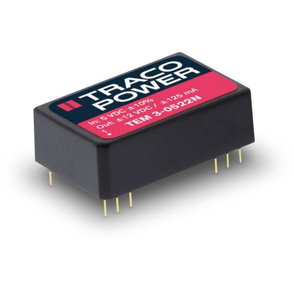 TracoPower 0  Convertitore DC/DC da circuito stampato 24 V/DC 15 V/DC, -15 V/DC