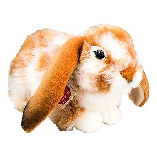 Teddy Hermann 937913 Coniglio Seduto Peluche, Marrone Chiaro/Bianco, (P6S)