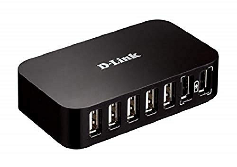 (TG. 7 Porte) D-Link DUB-H7 Hub a 7 Porte USB 2.0, per Trasferimento Dati - NUOV