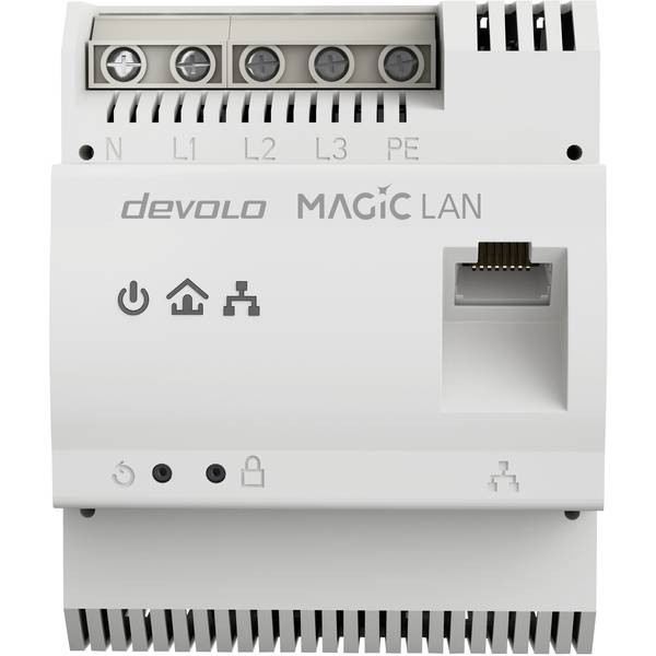 Devolo 8528  Magic 2 LAN Adattatore guida DIN Powerline 2400 MBit/s