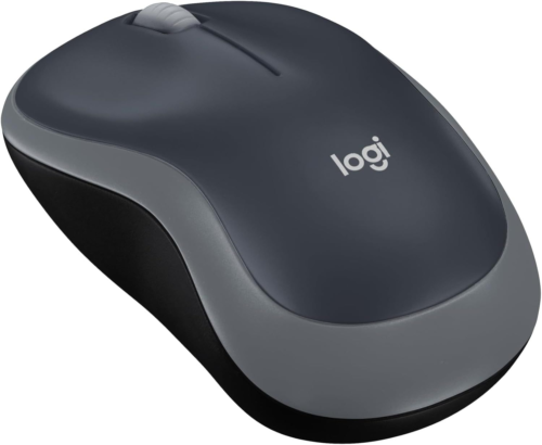 Logitech M185 Mouse Wireless, 2,4 GHz con Mini Ricevitore USB, Durata Grigio