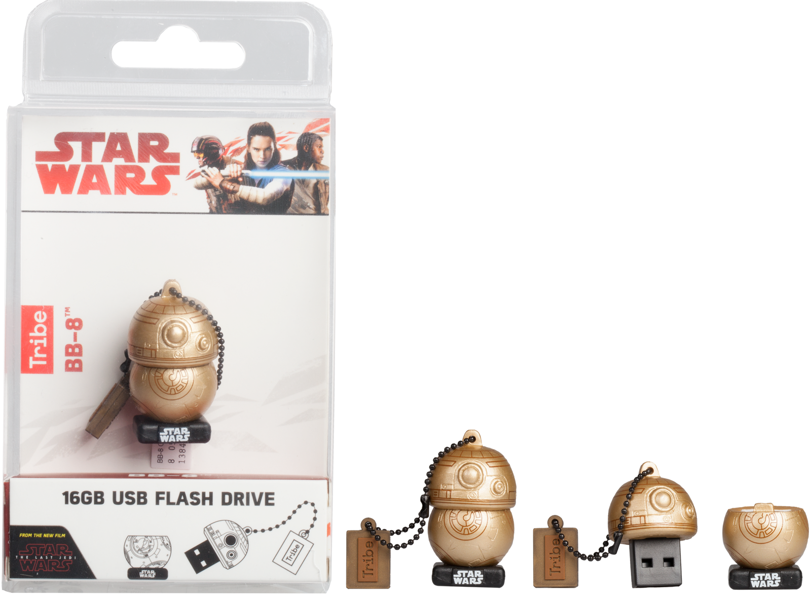 16GB Star Wars TLJ BB-8 oro USB Flash Drive