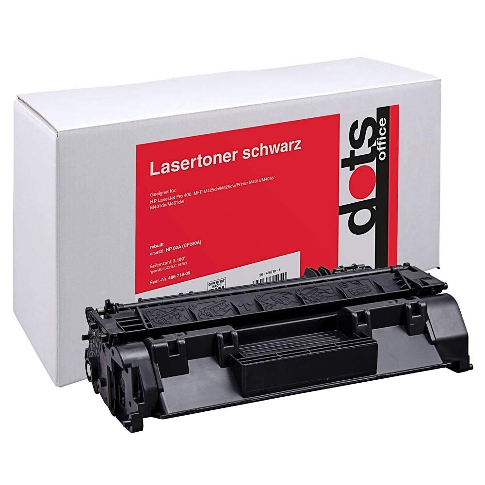 dots 1235,8000-DOTS Dots Toner Replaces HP 80A BK
