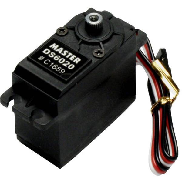 Master Modellbau C1689  Standard Servo DS6020 MG Servo digitale Materiale trasmi