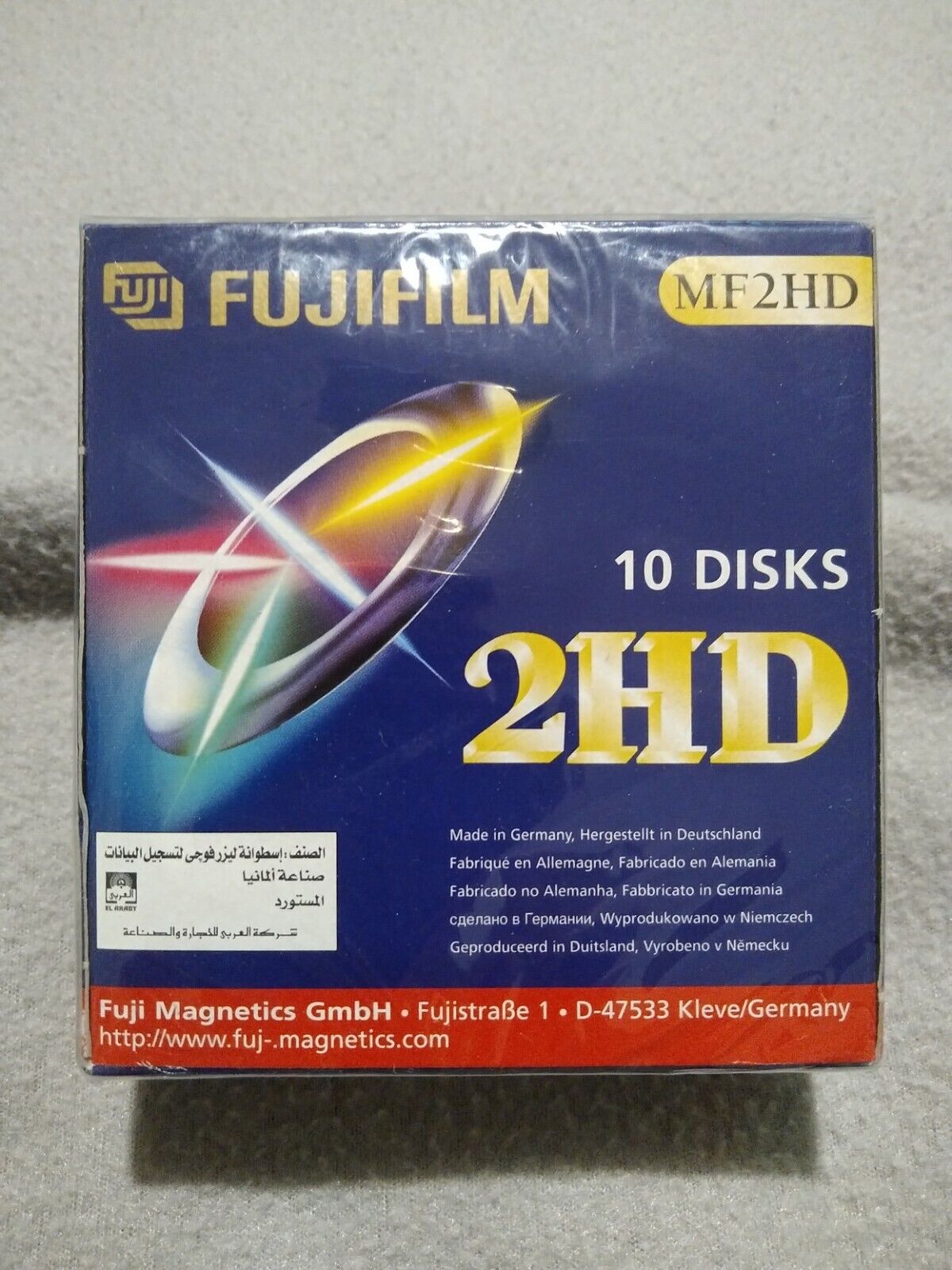 CONFEZIONE 10 Disks FUJIFILM  MF2HD IBM Formatted 1,44 MB