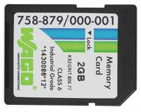 WAGO 758-879/000-001   - 2 GB - SD - NAND - 20 MB/s - 17 MB/s - Black