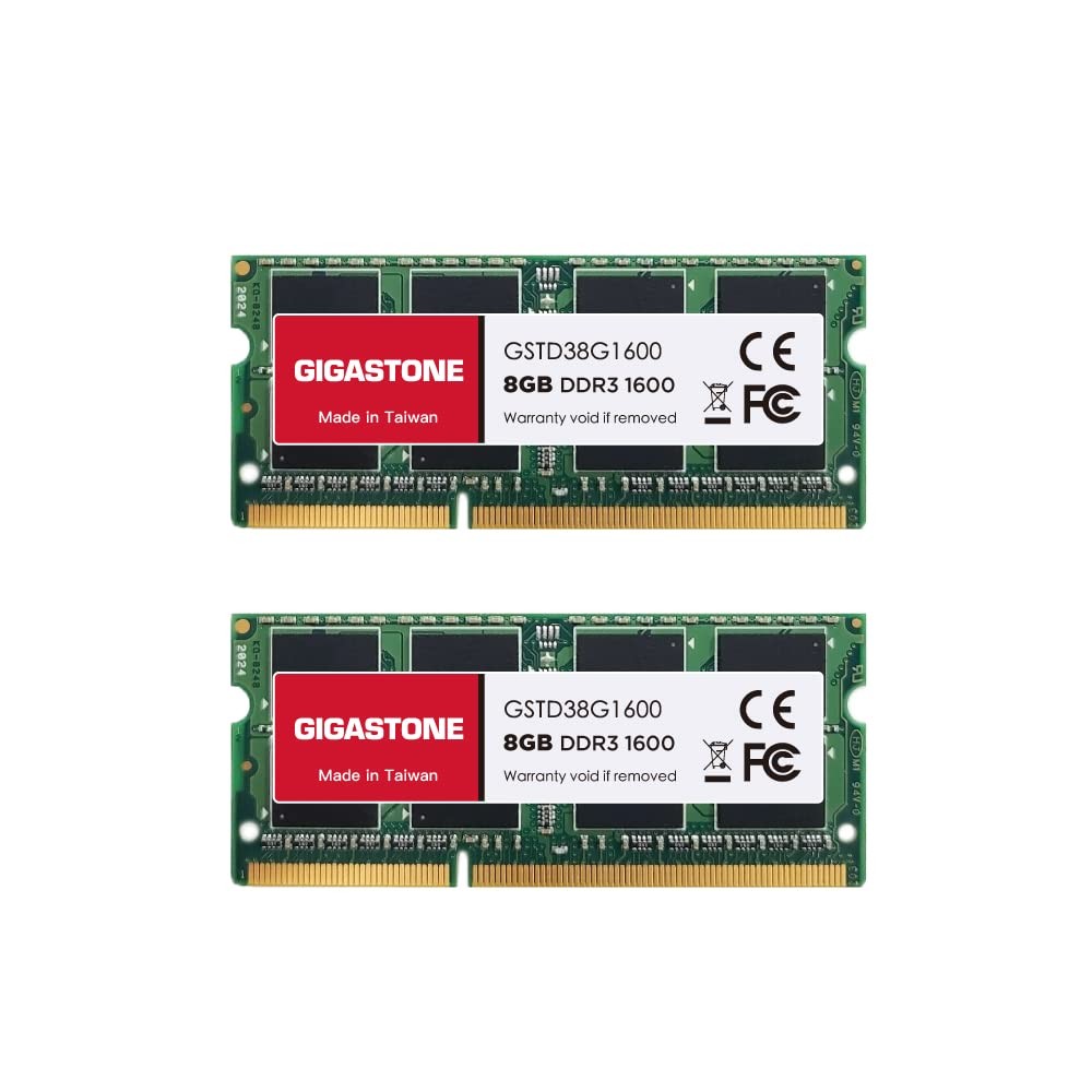 [RAM DDR3] Gigastone Computer portatile RAM 16GB (2x8GB) DDR3 16GB DDR3-1600MHz