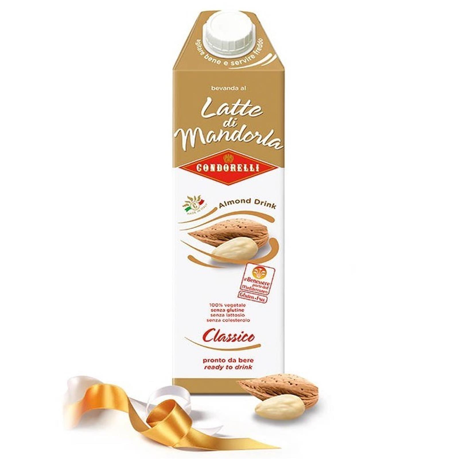 Latte di Mandorla Classico Condorelli Brik da 1 Litro Vegetale