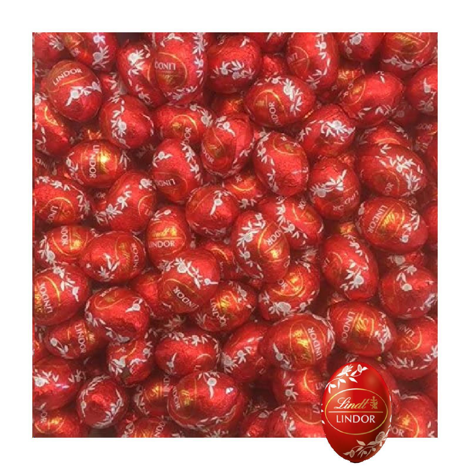 Ovetti Cioccolato al Latte Lindt Lindor Latte ROSSO 500 gr Con Morbido Ripieno