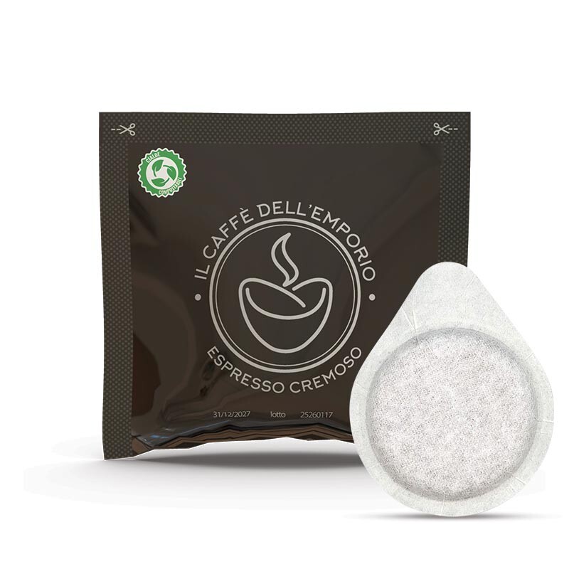 50 Cialde Filtro Carta 44mm Il Caffè Dell' Emporio Miscela Espresso Cremoso