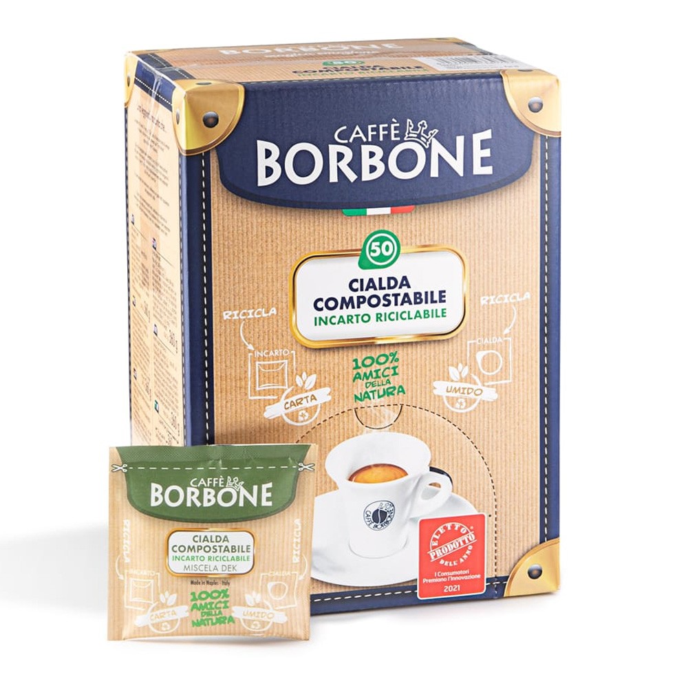Caffè Borbone miscela VERDE-DEK - 100 cialde ESE 44mm