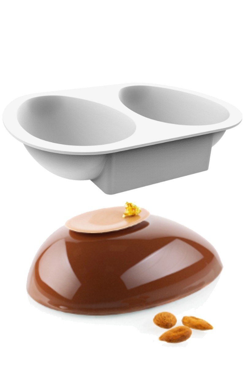 STAMPO IN SILICONE UOVA DI PASQUA 145X102X46H MM 2 CAVITA