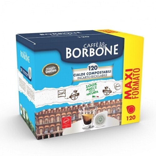 Cialda monodose di caffè Borbone Miscela "Decisa" - 100% Sostenibile - Cialde 44