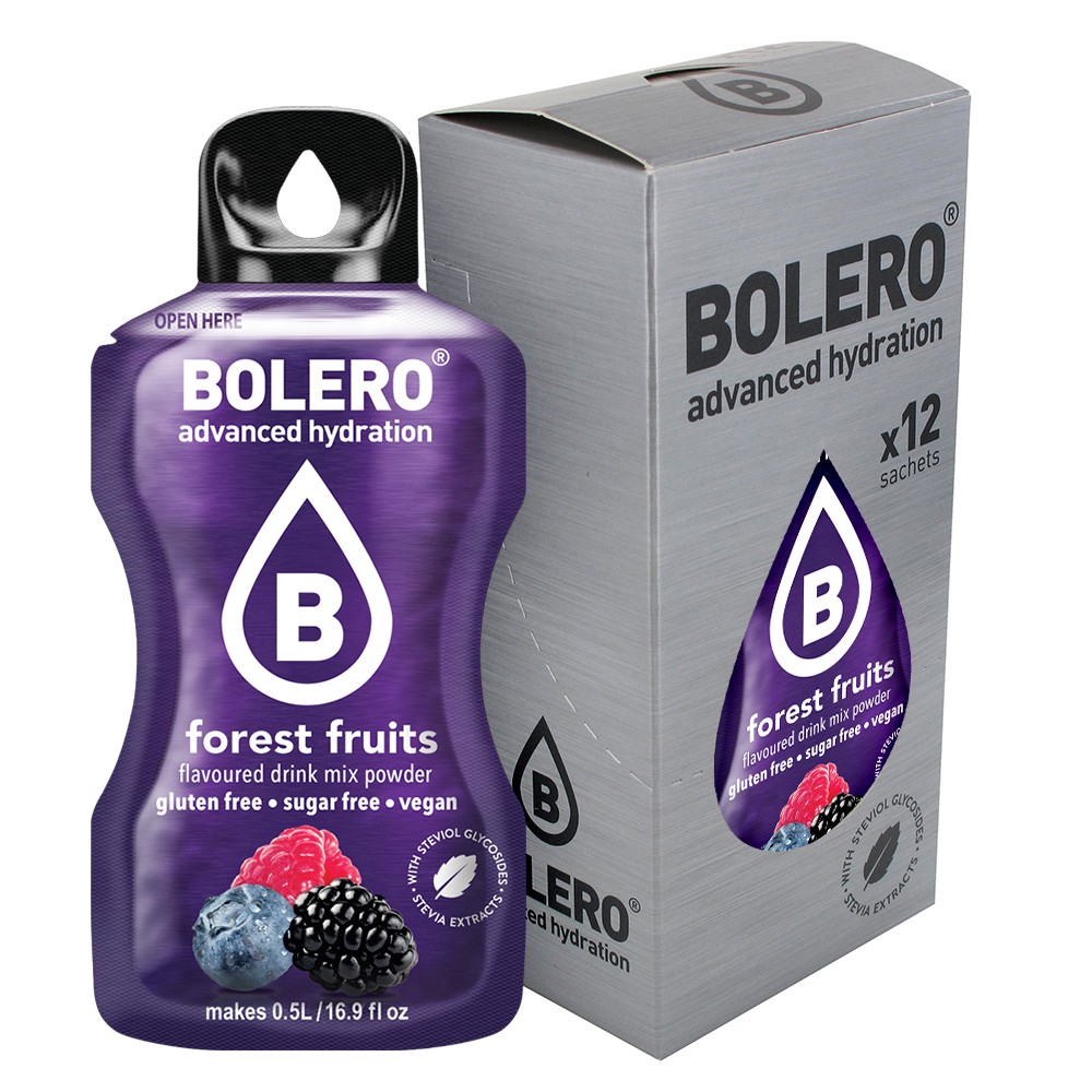 BOLERO bevanda solubile 12 sticks x3g - FOREST FRUITS (frutti di bosco)