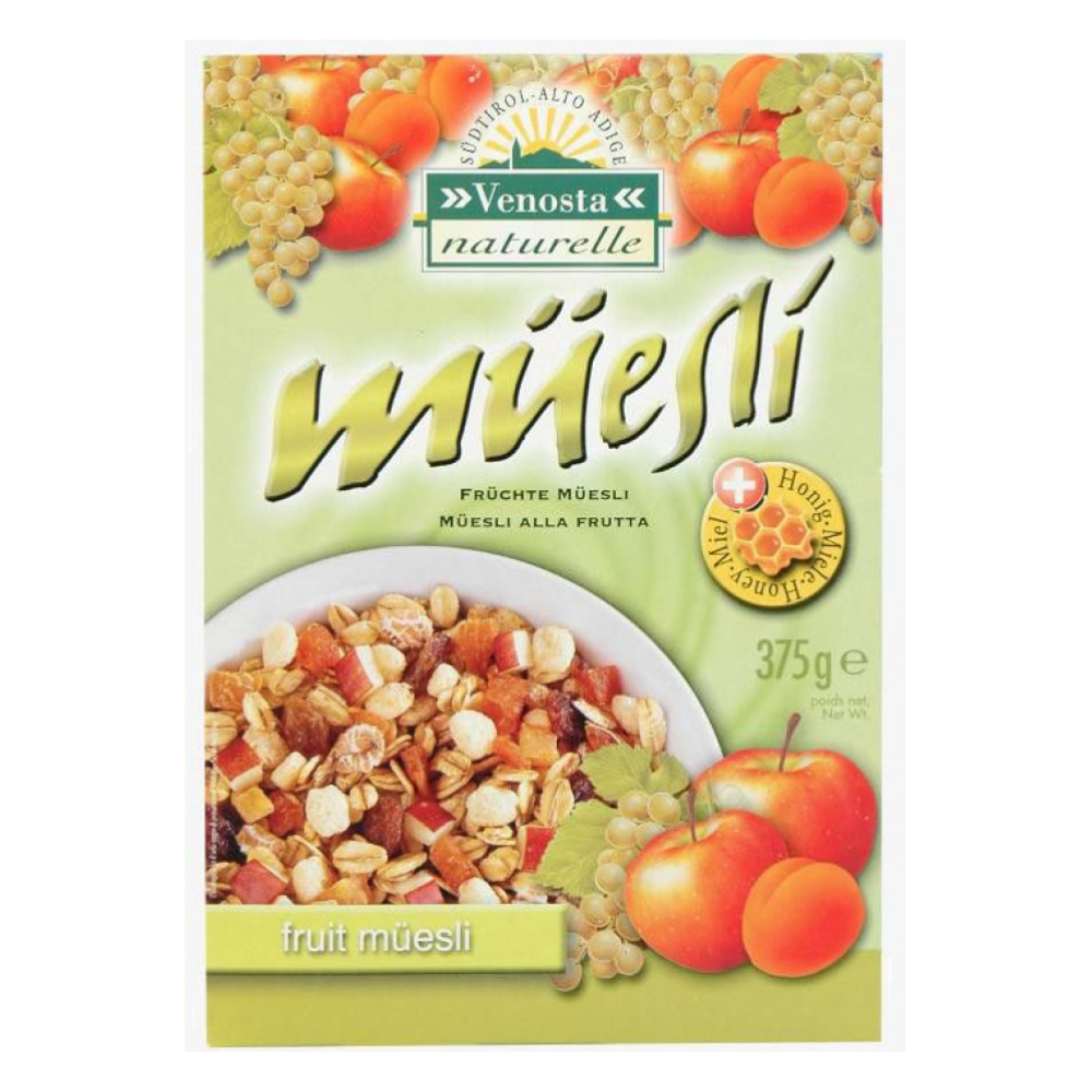Venosta Naturelle Muesli con Frutta e Miele Confezione 375 grammi