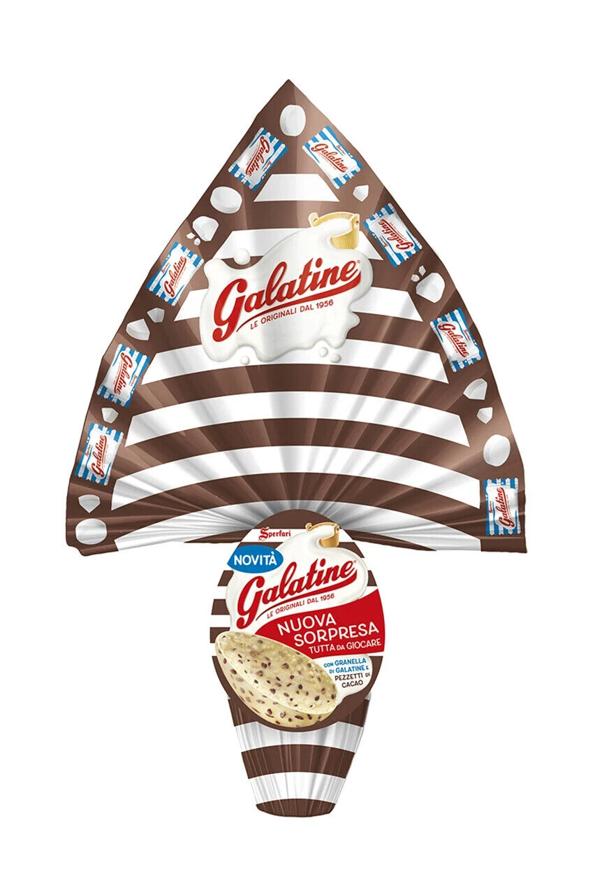 Uovo di Pasqua con Granella Galatine e Pezzetti di Cacao con Sorpresa 230gr
