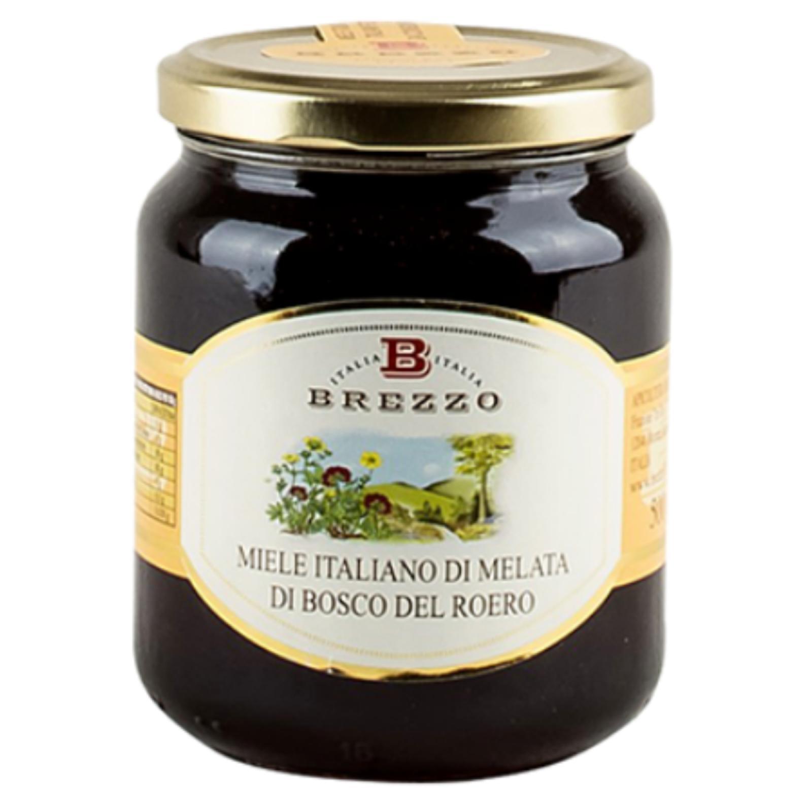 Miele Brezzo Miele Di Melata di Bosco Vasetto da 500 g Miele Italiano