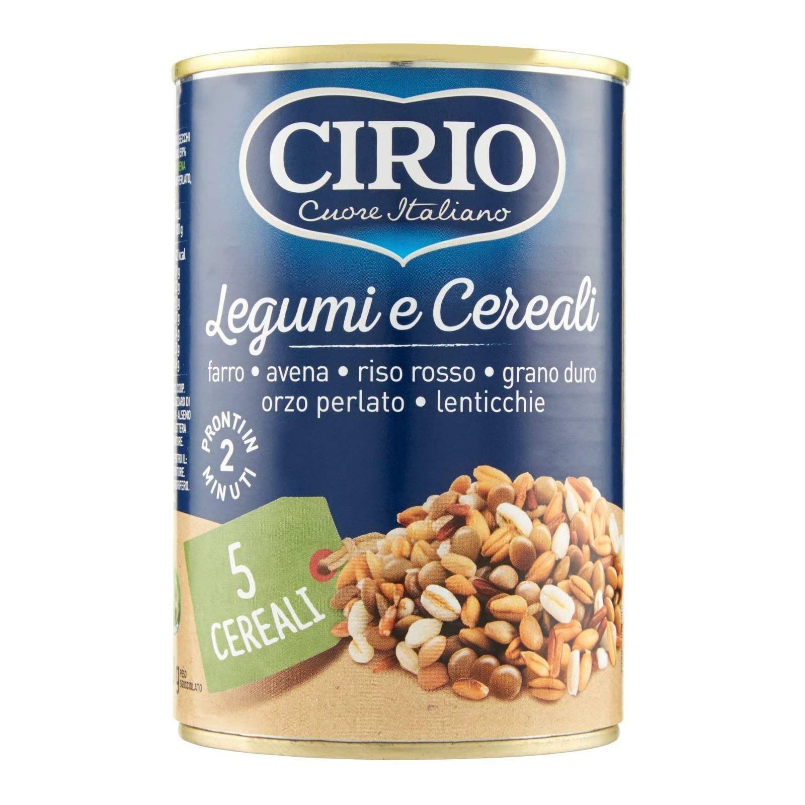 LEGUMI & 5 CEREALI CIRIO LATTINA 410g FARRO AVENA RISO GRANO ORZO LENTICCHIE