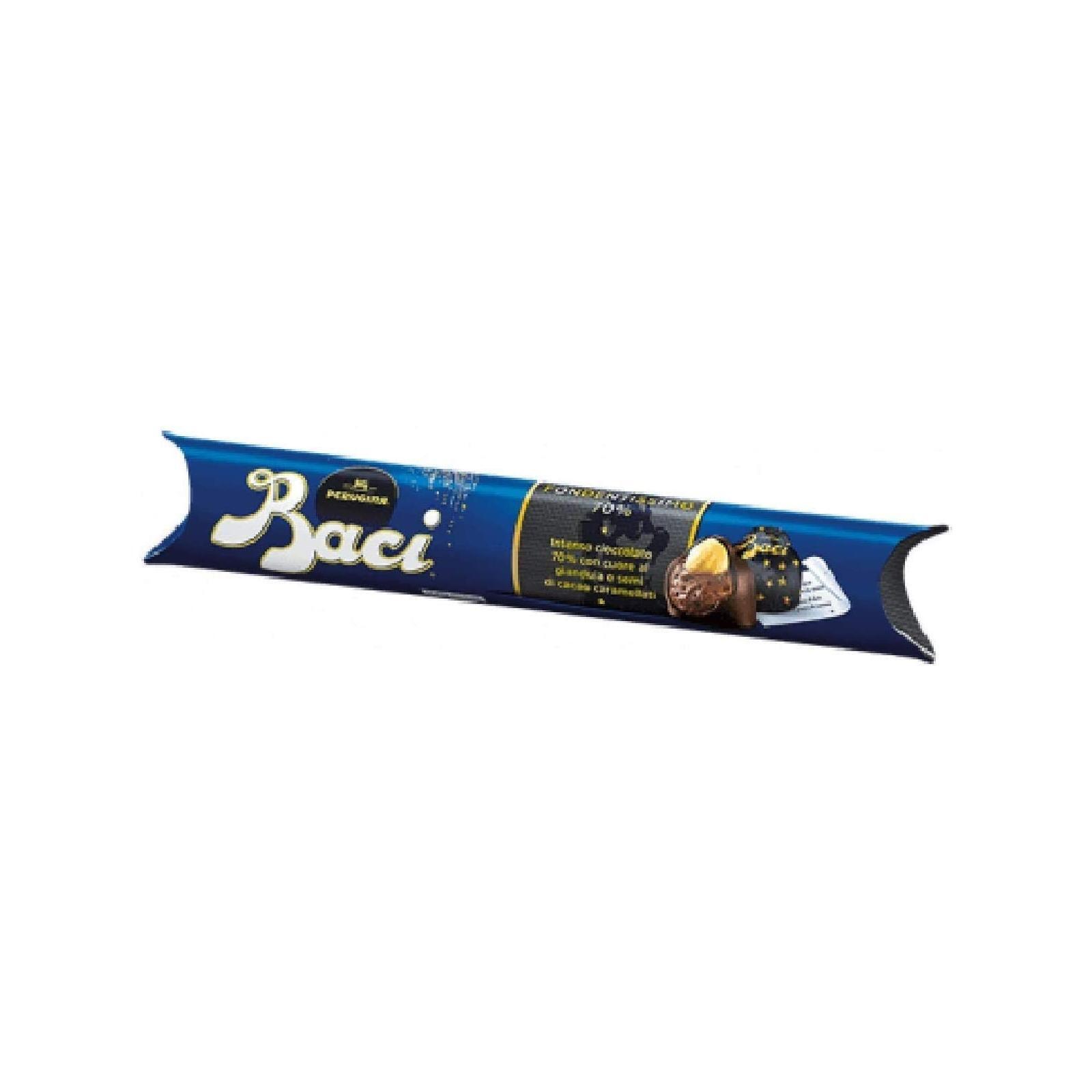 Tubo Baci Perugina Fondentissimo 70% Cioccolato Fondente 87,5 g Nocciola