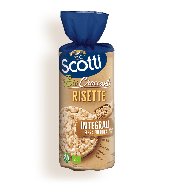 GALLETTE BIO RISO INTEGRALE SOFFIATO SENZA GLUTINE SCOTTI SNACK CRACKERS RISETTE
