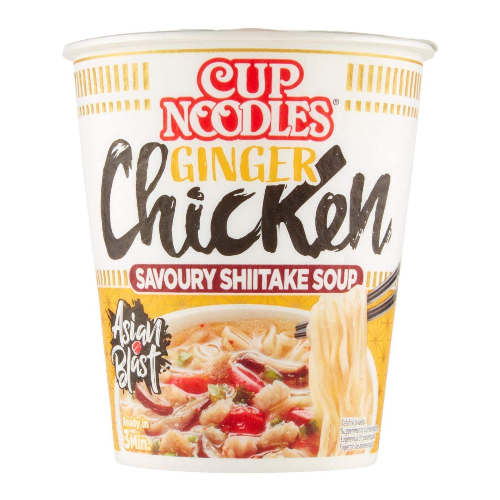 Noodles Nissin Cup Noodles Ginger Chicken Gusto Pollo 63 g Asian Food