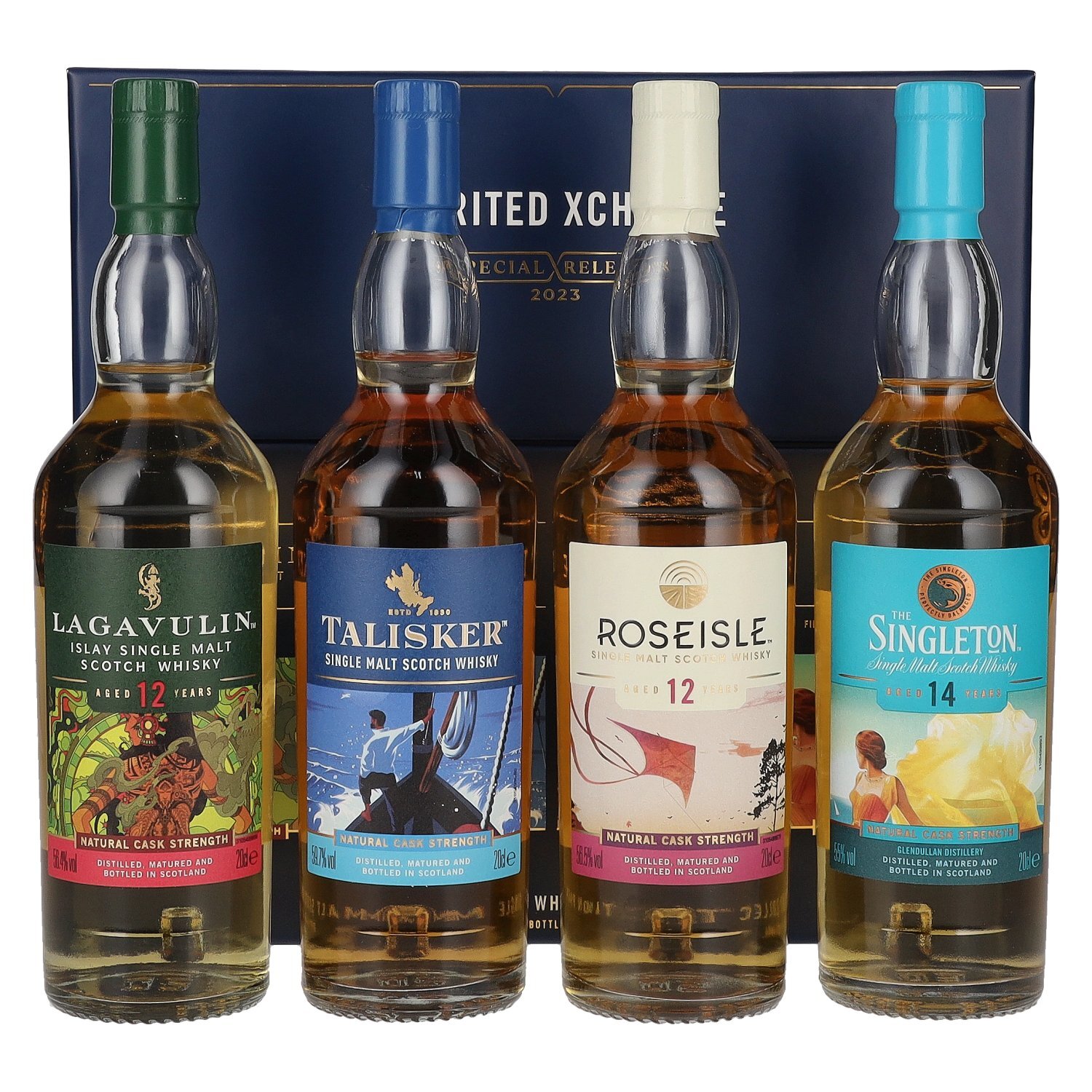 SPIRITED XCHANGE Single Malt Whisky Collection Pack Special Releases 2023 4x0,2l
