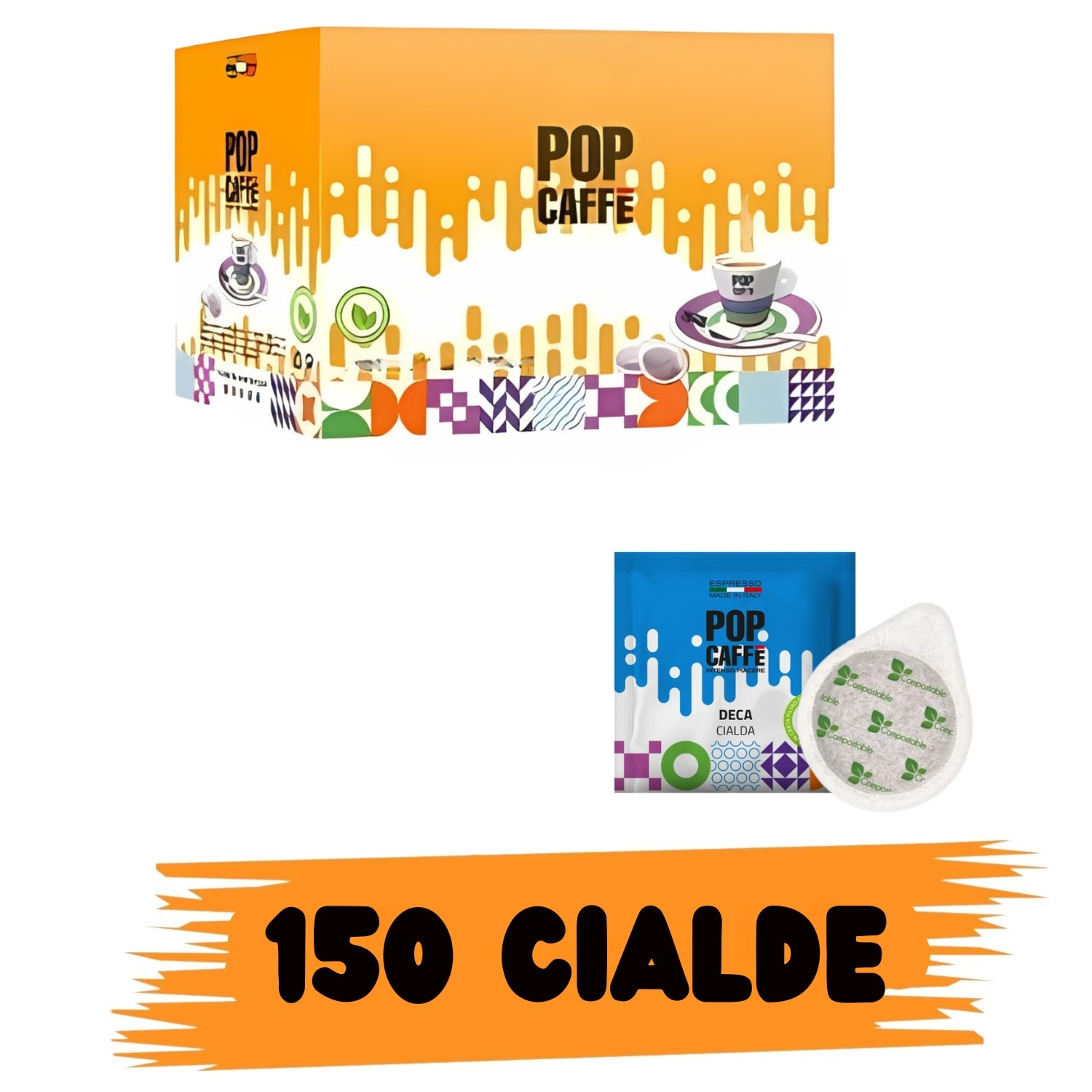 Pop Caffè Miscela Decaffeinata 150 cialde